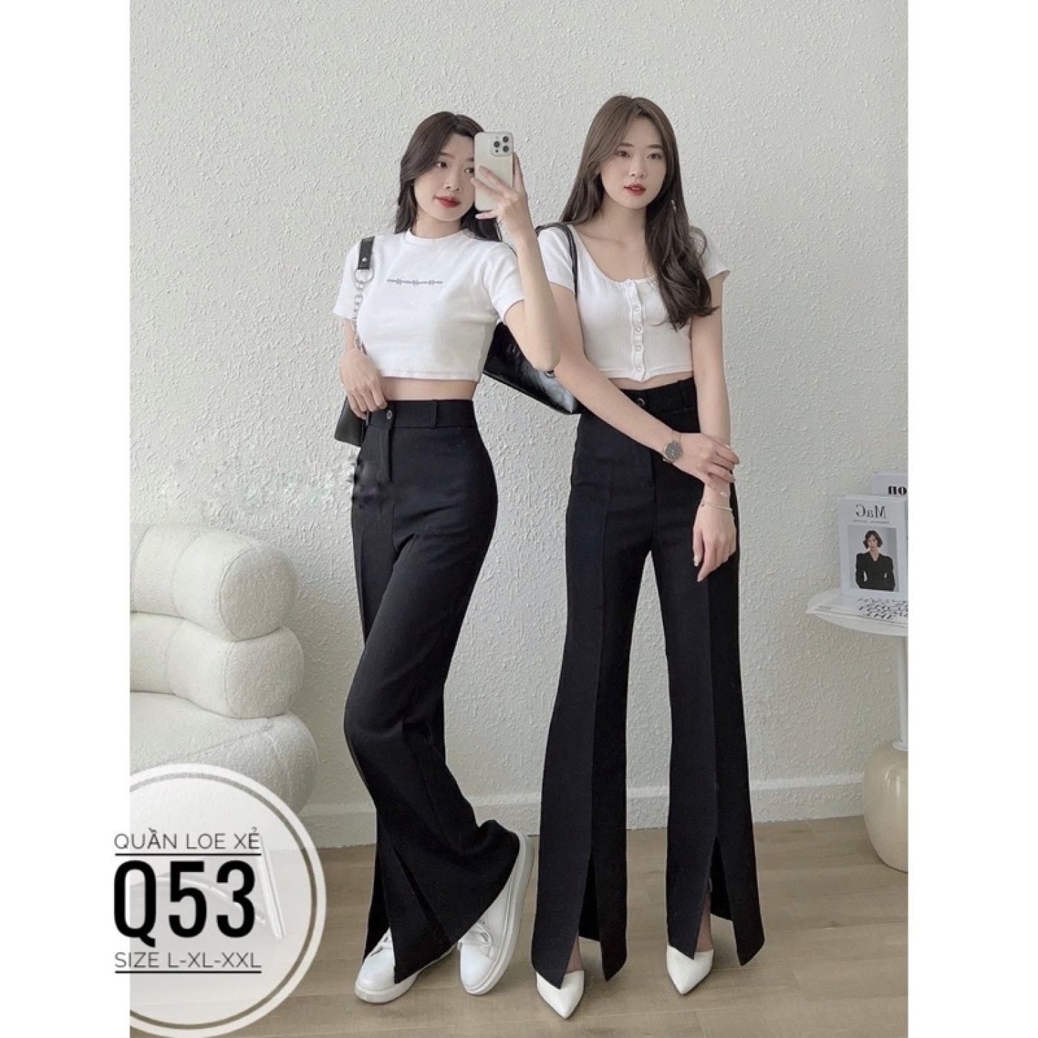 Minstore bigsize quần loe xẻ q53