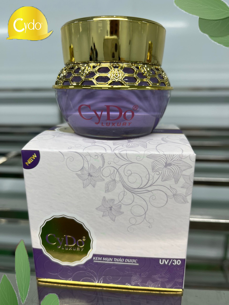 Kem Sạch mụn thảo dược Cydo Luxury 20g - Giúp giãm thâm, mờ sẹo, phục hồi da - Tái tạo, dưỡng trắng da - Tinh chất thiên nhiên - Chính hãng