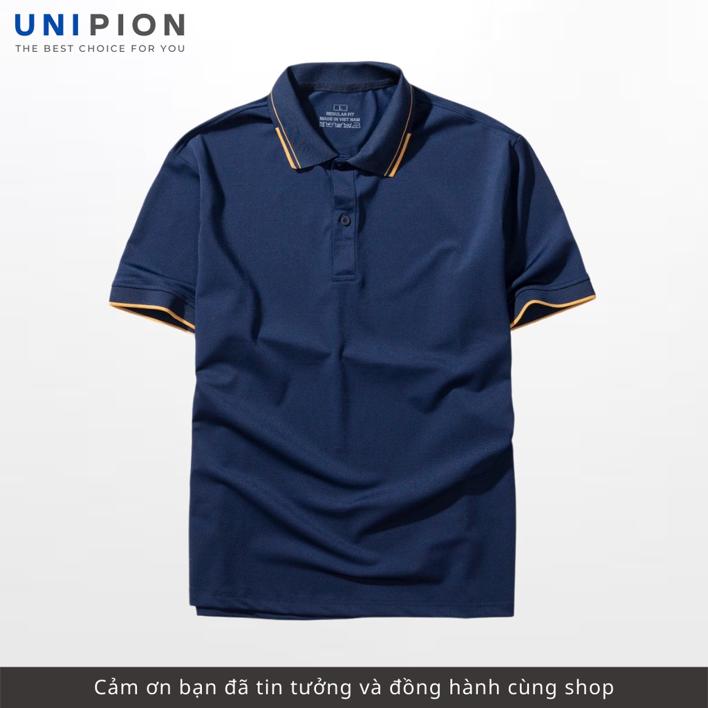 High-Quality Men's Plain Short-Sleeved Polo Shirt with Simple, Striking Edges, Stretchy, Breathable Fabric At151 - 8