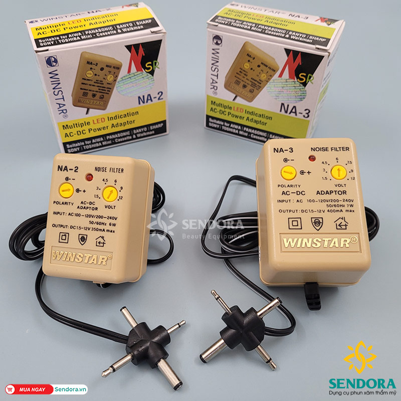 Sạc đa năng máy phun xăm (Adapter) Winstar NA-3, NA-2