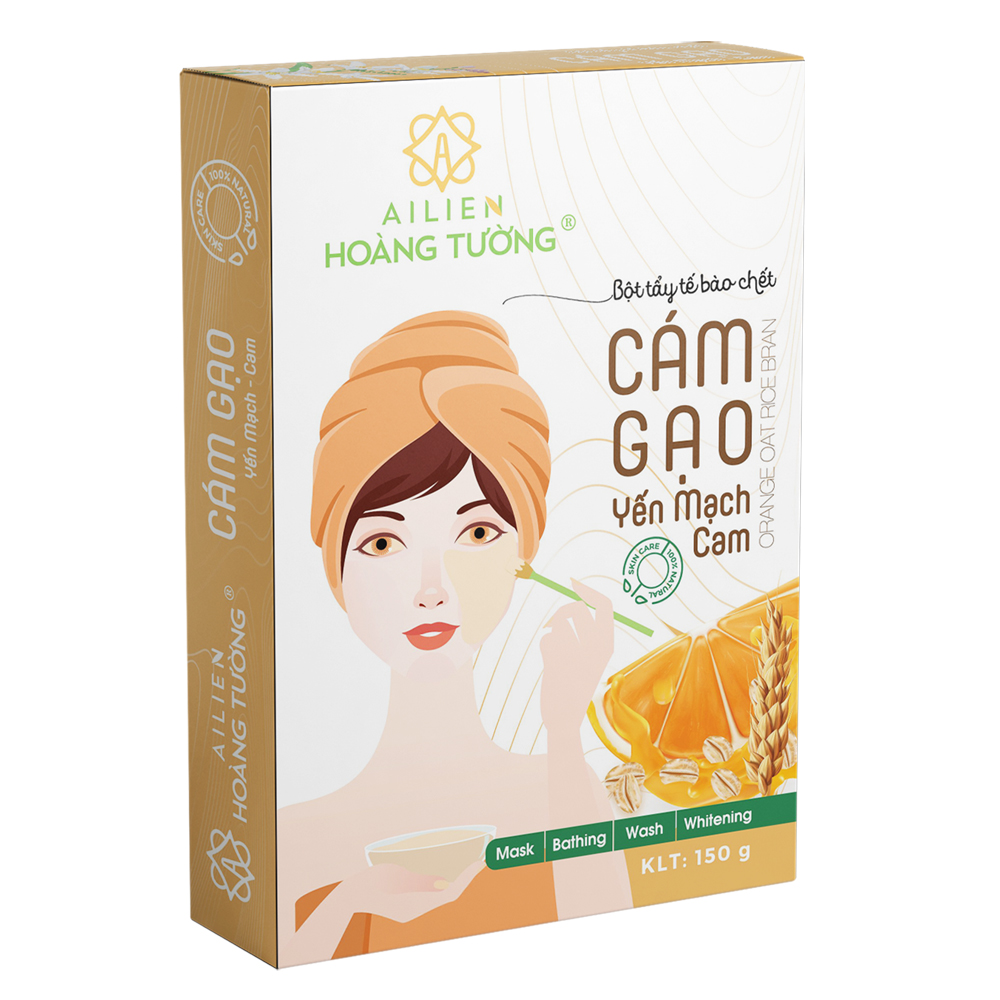 Cám gạo yến mạch cam Ái Liên Hoàng Tường