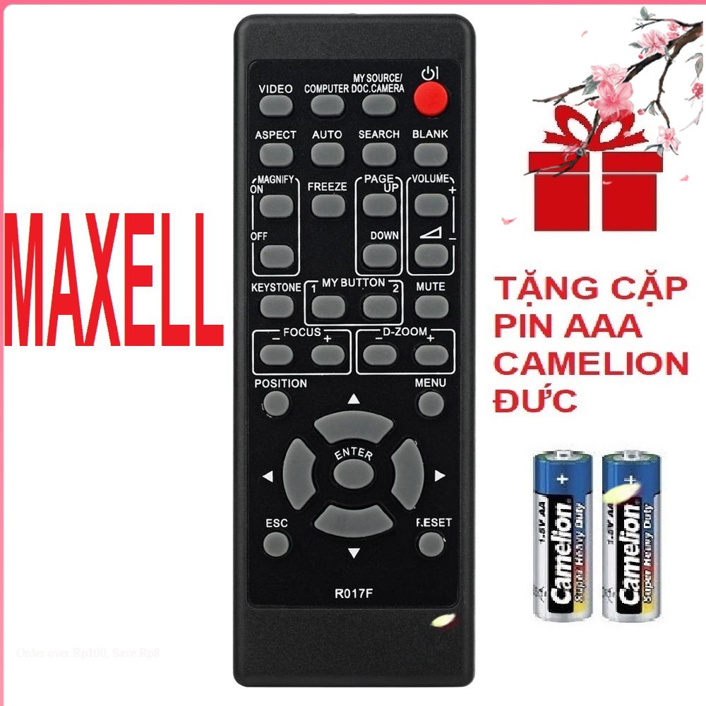 Remote điều khiển máy chiếu MAXELL mẫu 1 projector