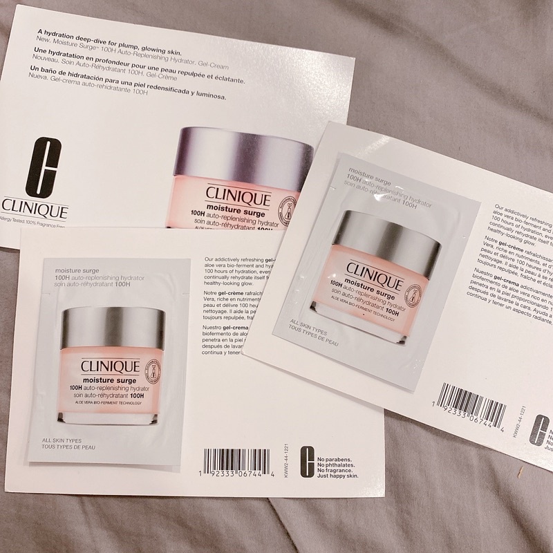 Mẫu thử kem dưỡng cấp nước clinique moisture surge 100h sample
