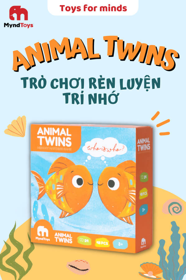 Trò chơi lật thẻ tìm cặp Animal Twins - Memory Matching Game