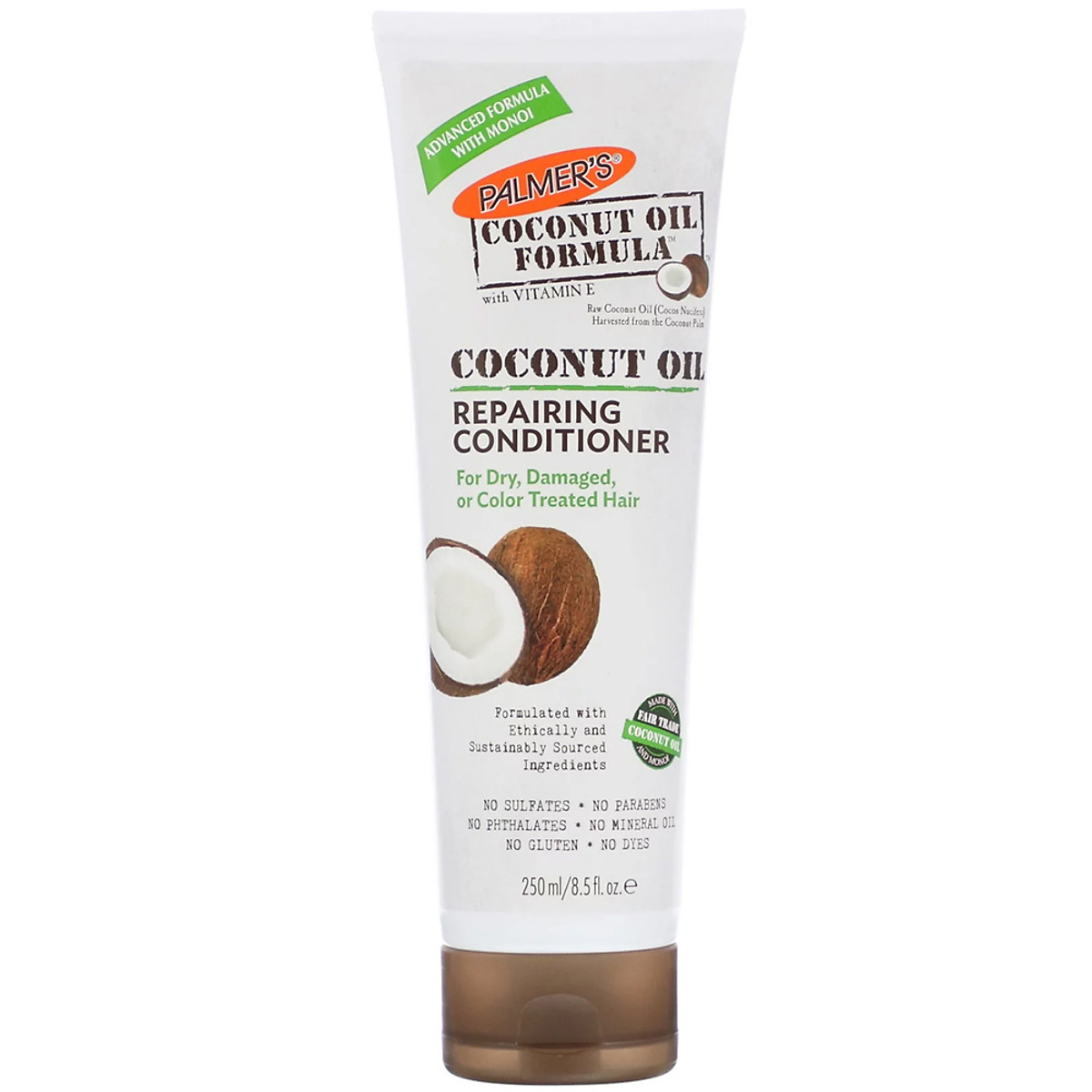 Dầu Xã Dưỡng Tóc Dầu Dừa Palmer's Coconut Oil Formula Repairing Conditioner 250ml - Dành cho tóc khô, hư tổn, và giữ màu