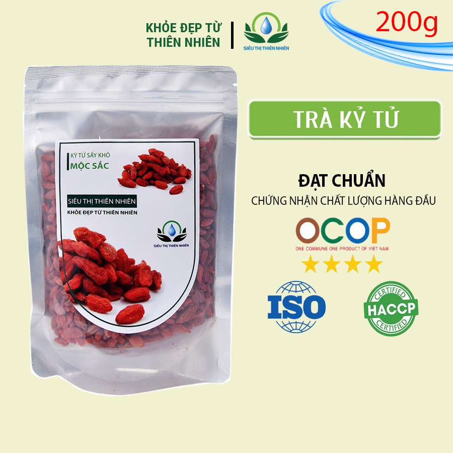 Trà kỳ tử sấy khô thương hiệu Mộc Sắc gói 200g