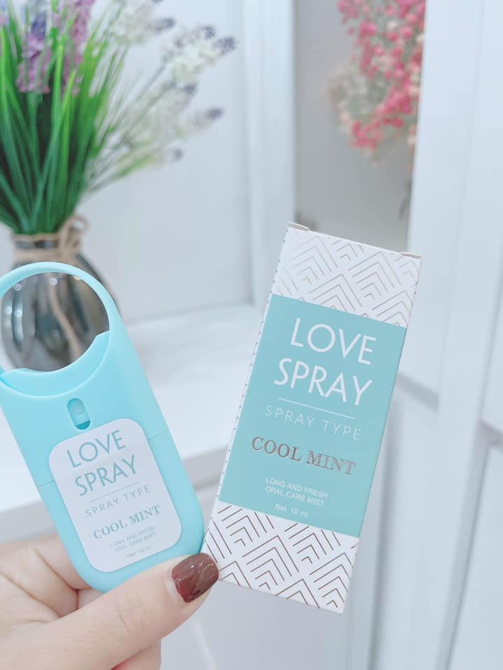 Xịt thơm miệng love gray hương bạc hà