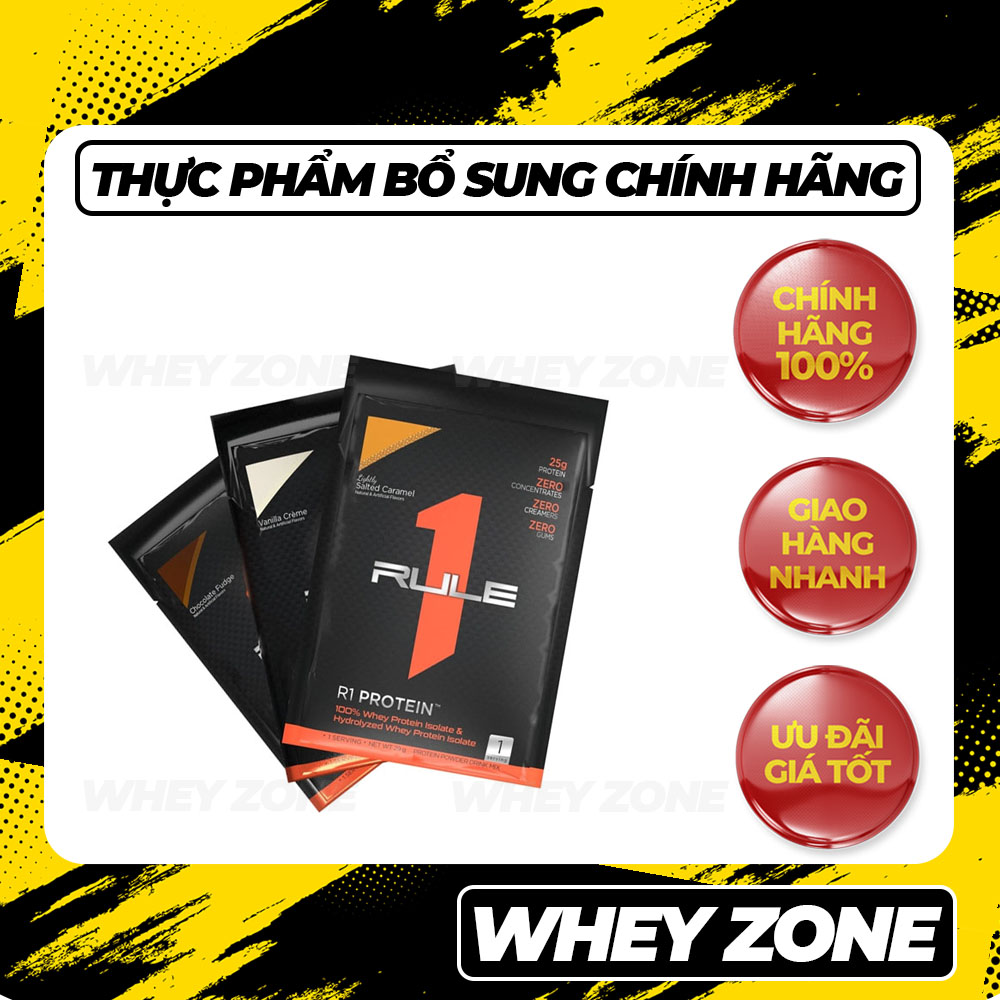 Gói thử Sample Rule1 Protein : 100% protein từ whey isolates & hydrolysates
