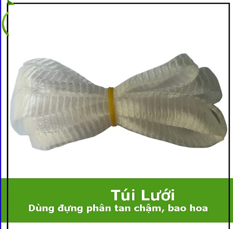 Túi Lưới Đựng Phân Tan Chậm, Bao Hoa , lưới túi đựng phân dê
