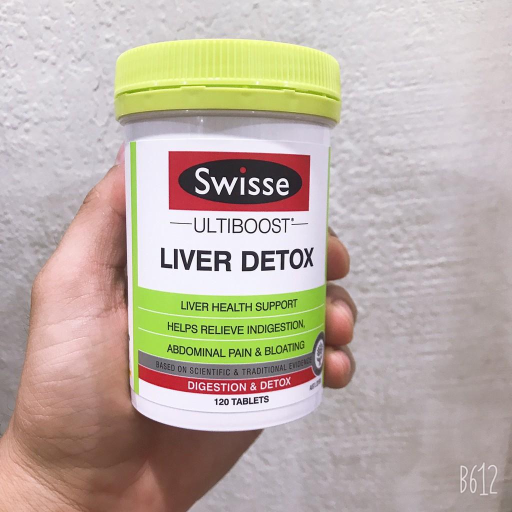 Giải độc gan Liver Detox Swisse Úc, lọ 120 viên