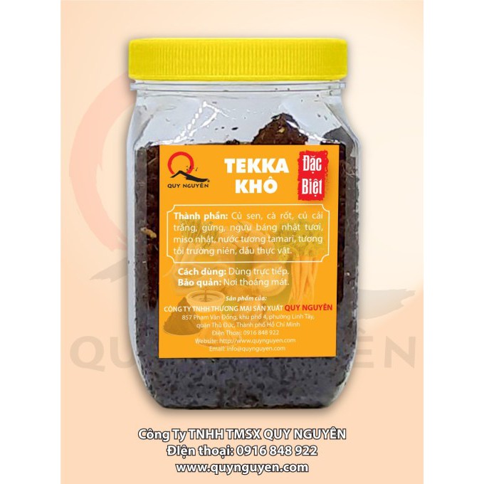 Tekka khô quy nguyên - thầy tuệ hải - tekka chùa long hương