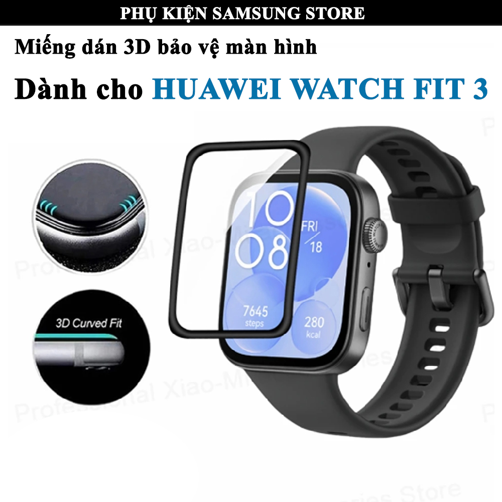 Kính cường lực, miếng dán bảo vệ màn hình Huawei Watch Fit 3, Huawei Watch Fit 2