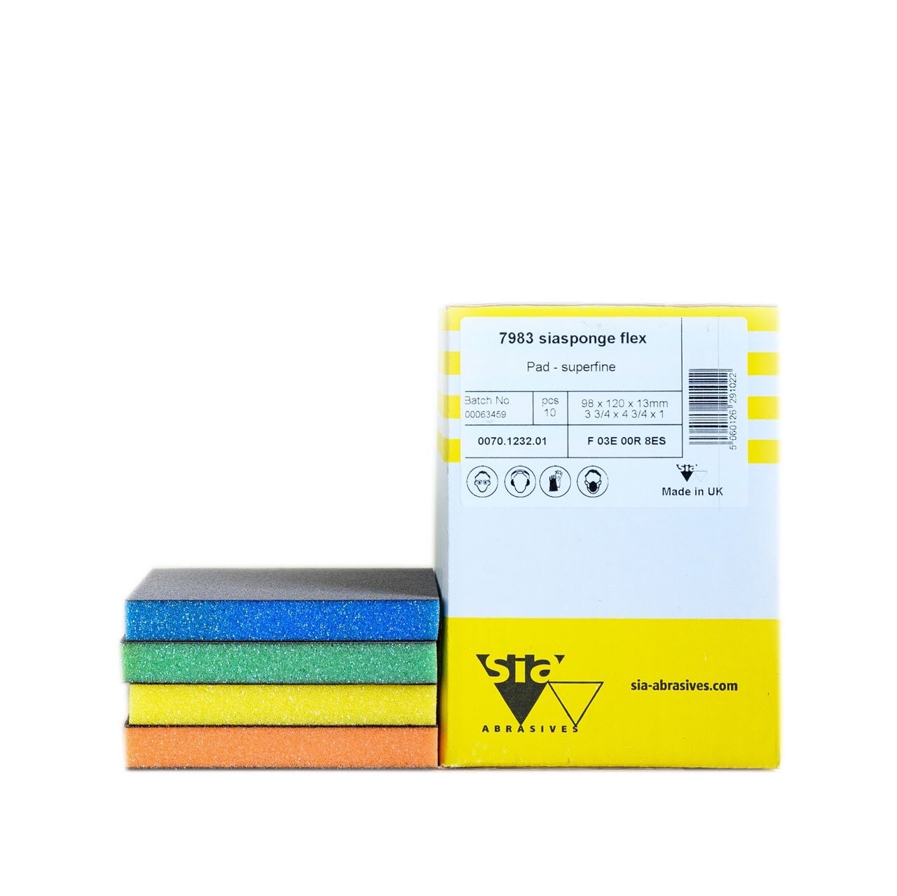 Sia 7983/9218 – Nhám xốp chà nhám cầm tay 2 mặt #Medium #Fine #Superfine #Ultrafine