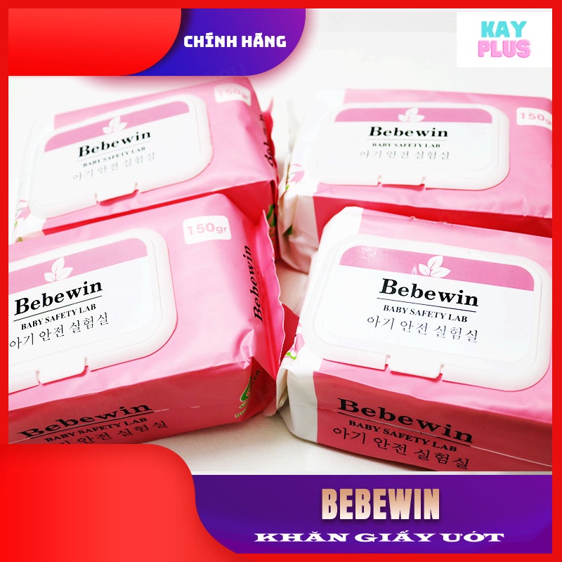 Khăn giấy ướt Bebewin không mùi công nghệ Hàn Quốc