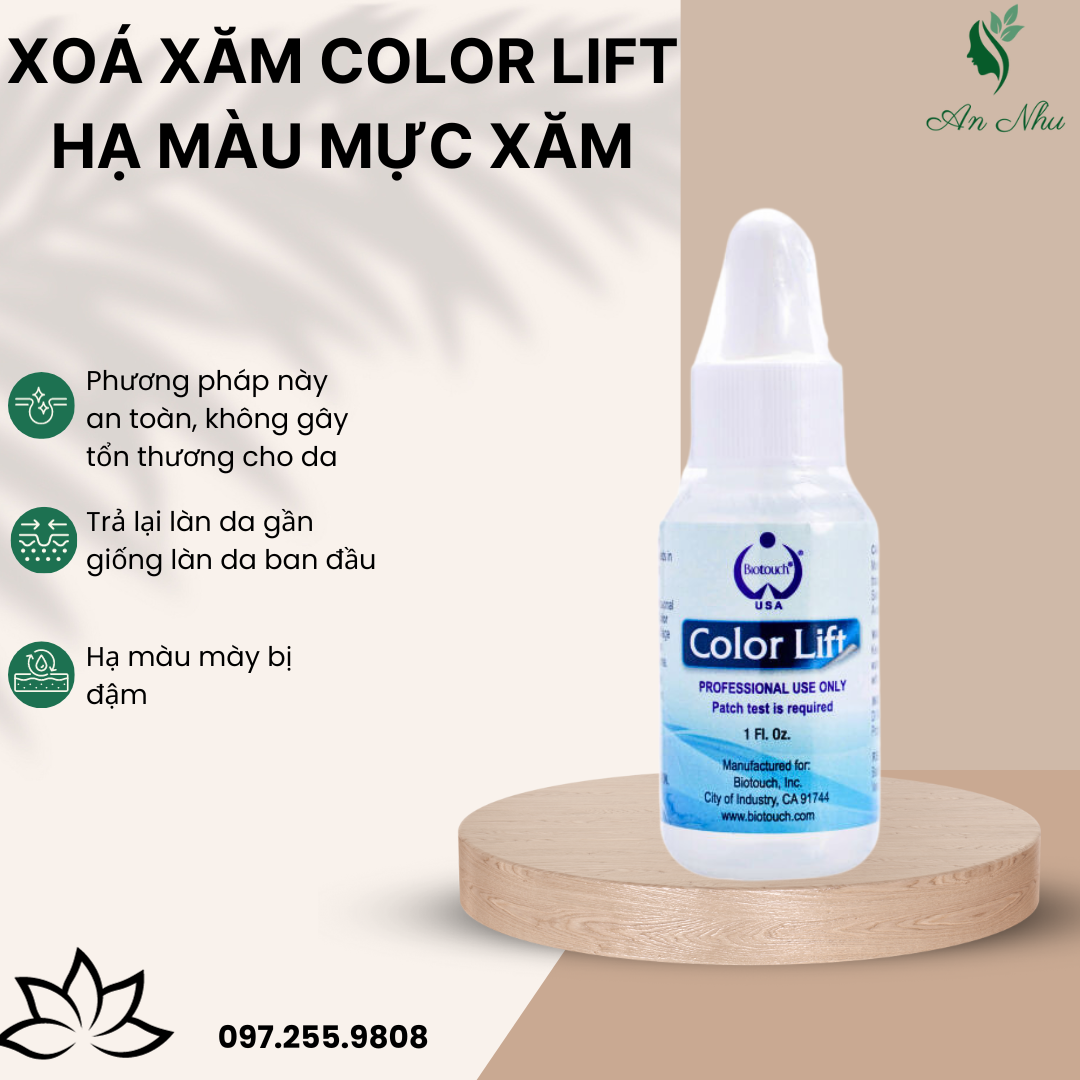 Xoá xăm Color Lift -Hạ màu mực xăm