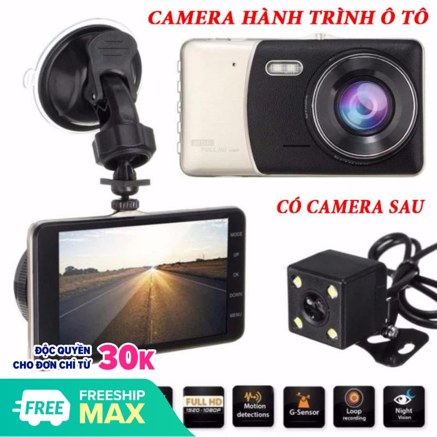 Camera Hành Trình Xe Hơi X003 Tích Hợp Camera Trước + Sau Màn Hình 4 Inch Thiết Kế Đẹp Mắt,Sang Trọng,Góc Nhìn Rộng, Có Đèn Flash Ghi Hình Cực Rõ Vào Ban Đêm, Camera Độ Phân Giải Full Hd 1080p Hình Ảnh Sắc Nét.vyvy store 98