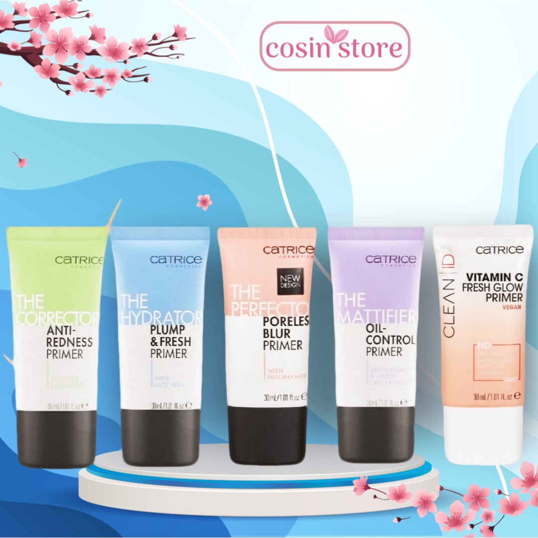  Kem Lót Kiềm Dầu Dưỡng Ẩm Làm Đều Màu Da Catrice Primer 30ml Lớp nền hoàn hảo da shop Cosin Store 