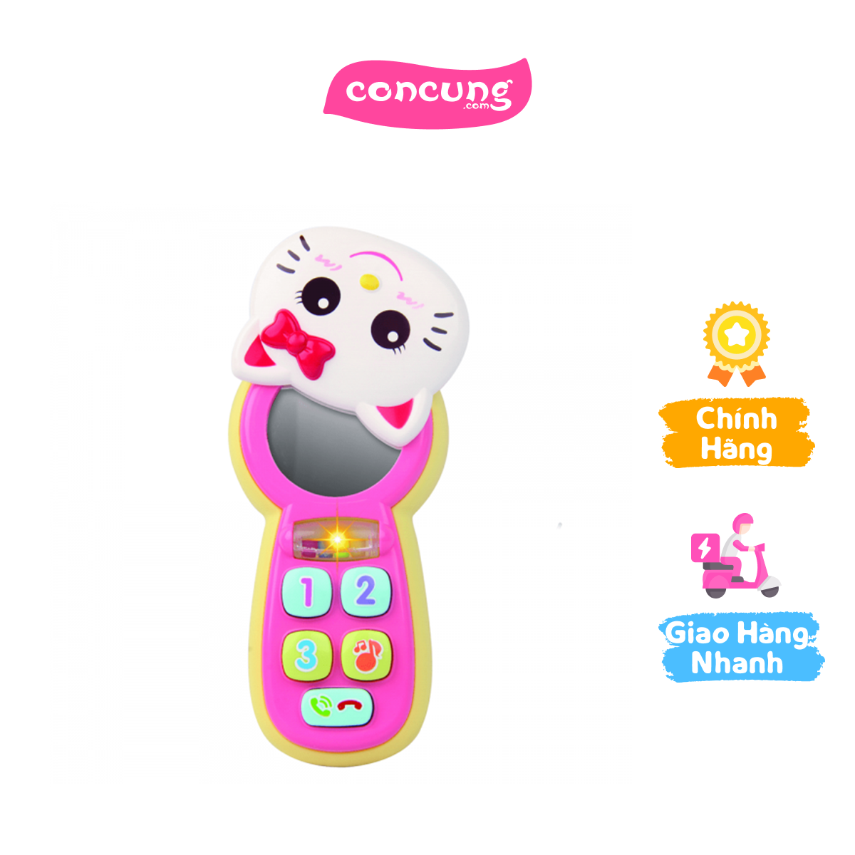 Điện thoại Hello Kitty có đèn và gương soi JS057631