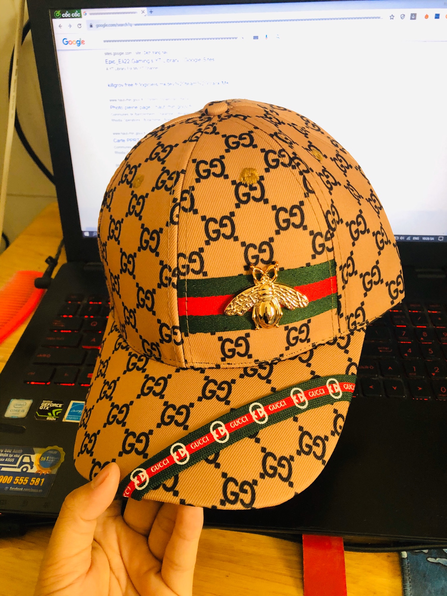 NÓN KÉT ĐÍNH ONG MÀU VÀNG NÂU SIÊU ĐẸP, MŨ LƯỠI TRAI PHỐI VIỀN SIÊU ĐẸP