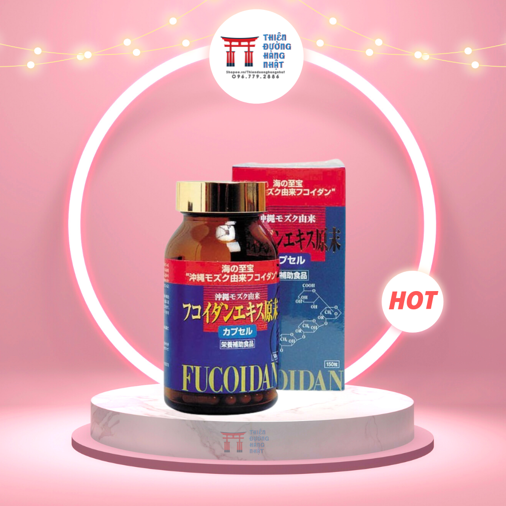 Viên uống tảo đỏ fucoidan okinawa 150 viên nhật bản