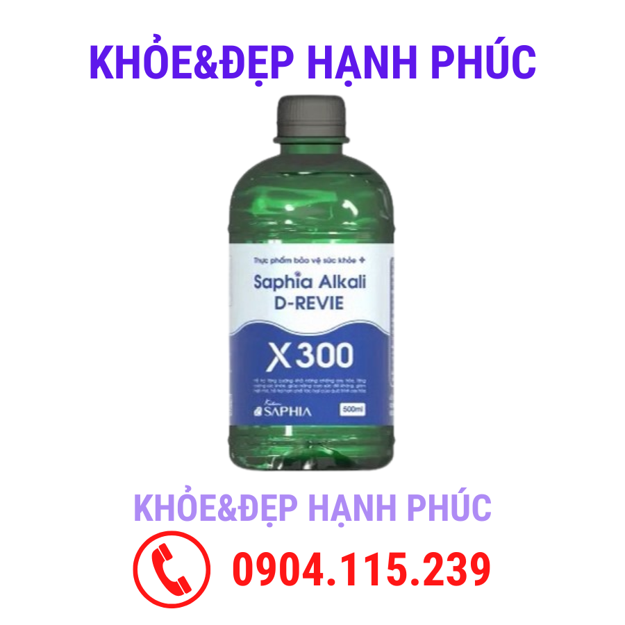 Kiềm gan thận saphia alkali x300 – 500 ml/chai