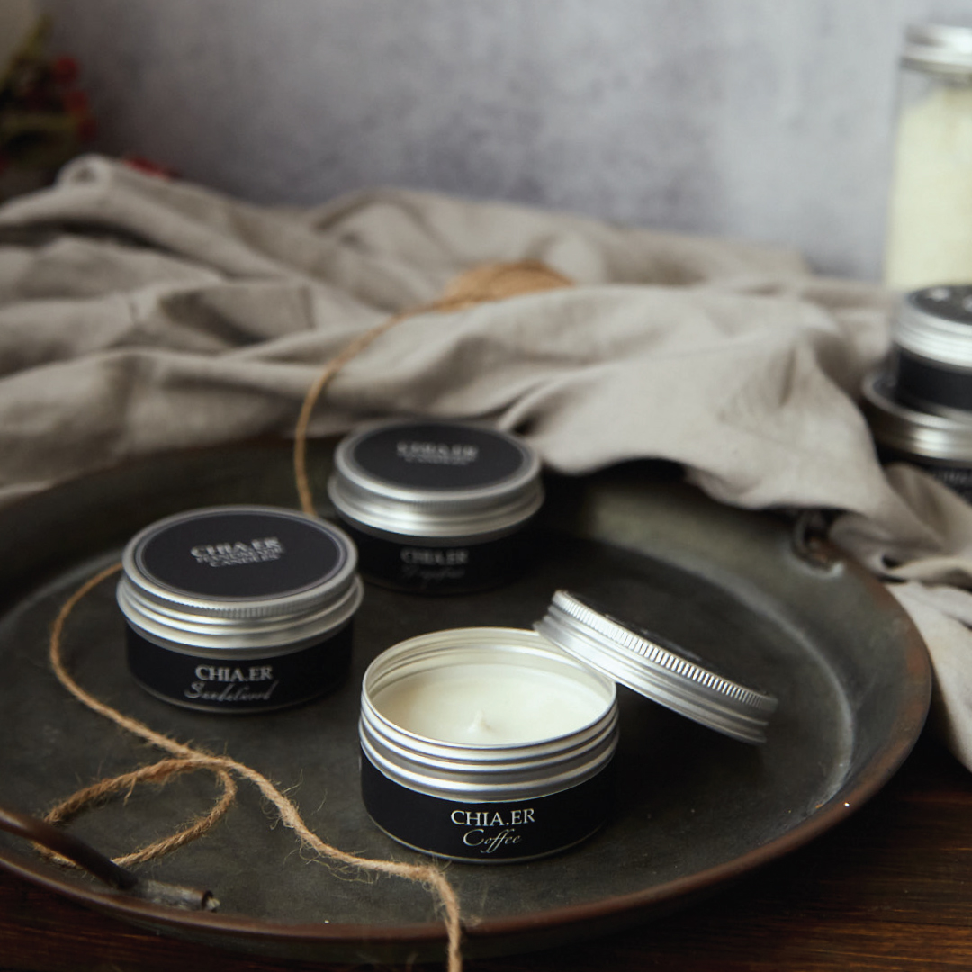 Nến thơm sáp Đậu nành hương Coffee hũ 80g Nến thơm Chia.kandles HANDMADE