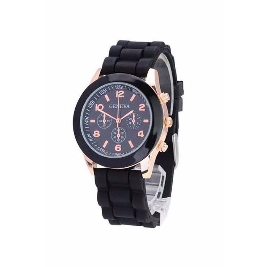 Đồng hồ Nữ Geneva  dây cao su  - TẶNG 1 Pin Nhật