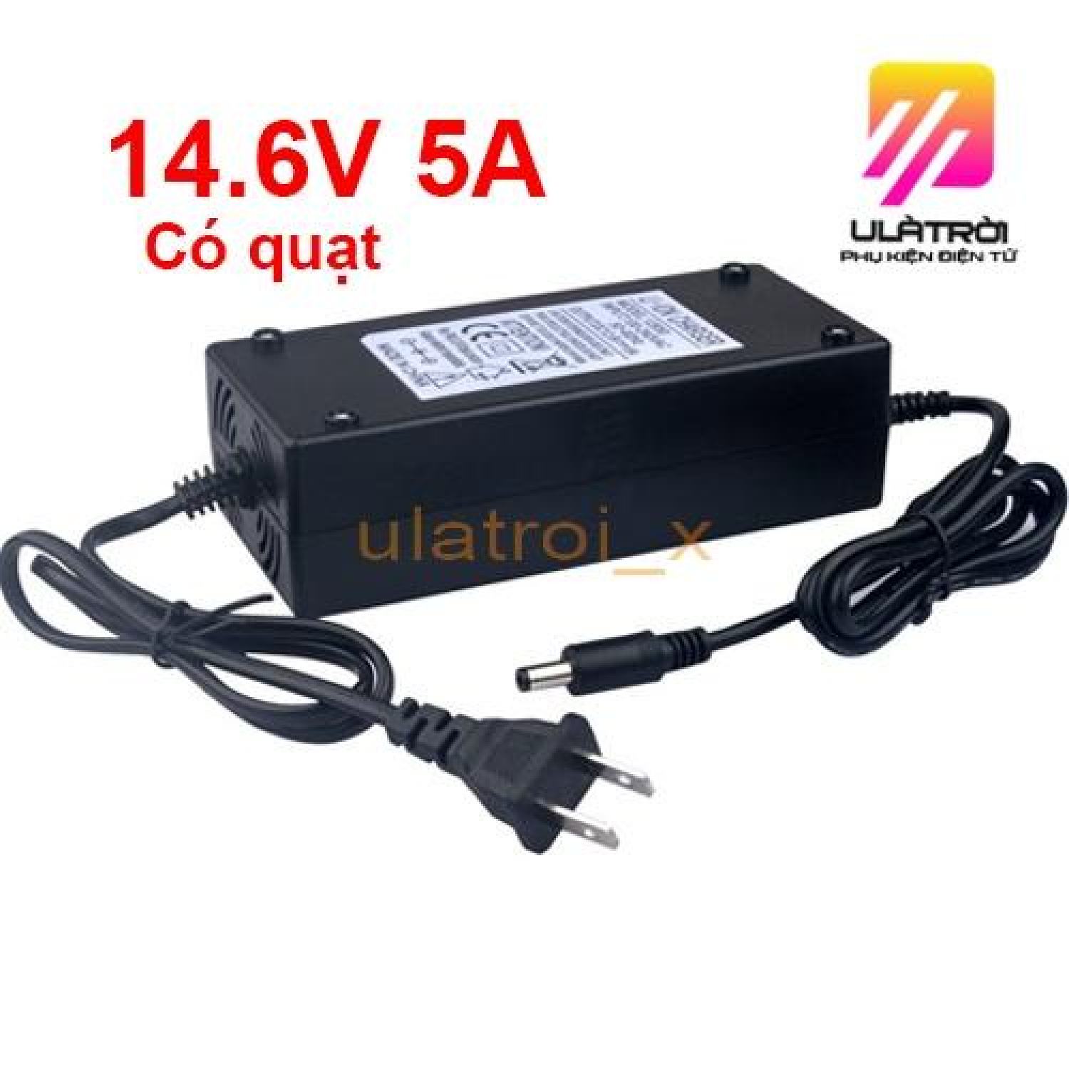 Bộ sạc pin lithium 14.6v 5a, sạc pin sắt lifepo4 4s 14.6v 5a giá tốt
