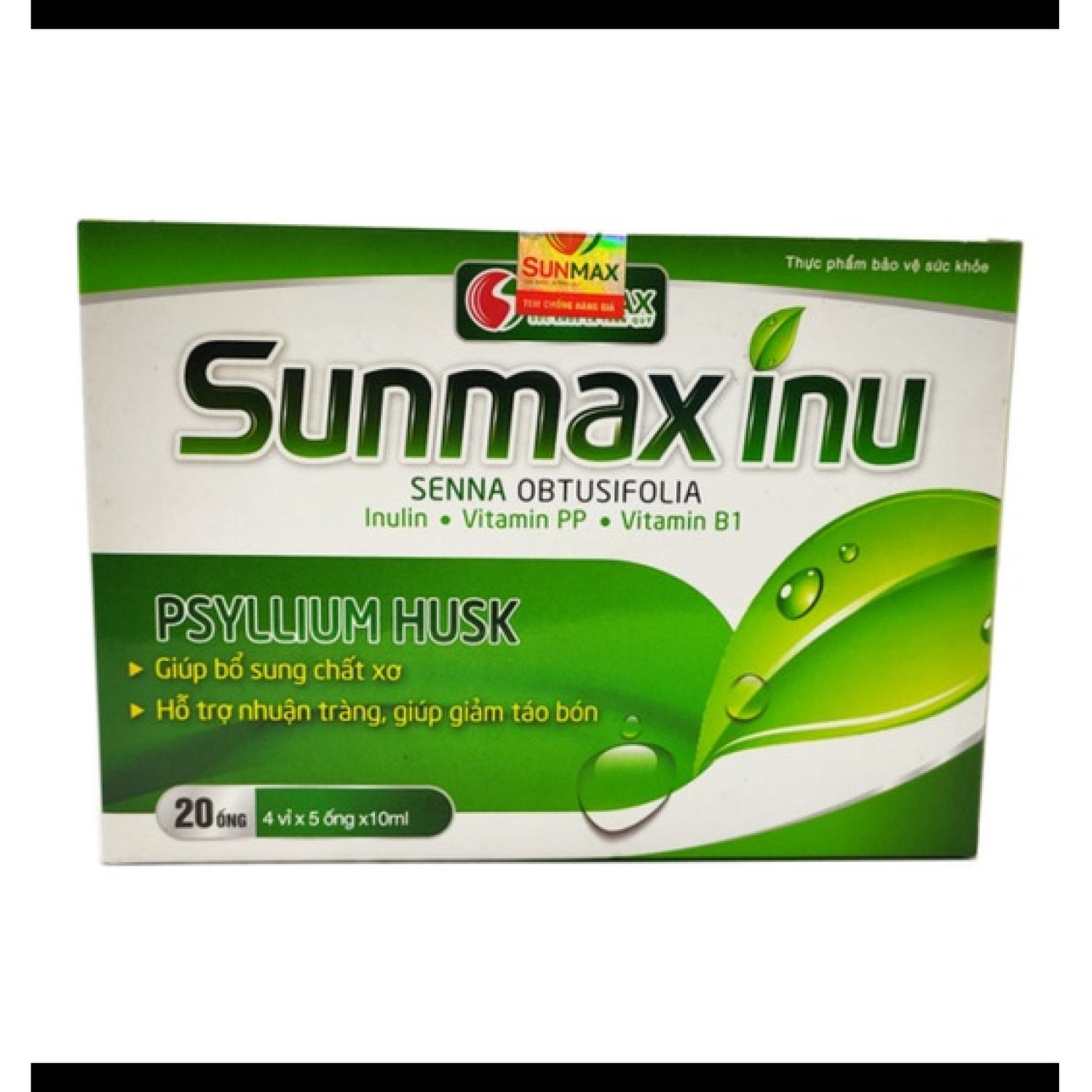 Siro dạng ống sunmax-inu - hỗ trợ nhuận tràng - 20 ống x 10ml