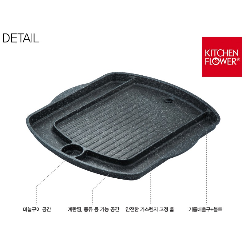 Vỉ nướng bếp từ kitchen flower ig-360