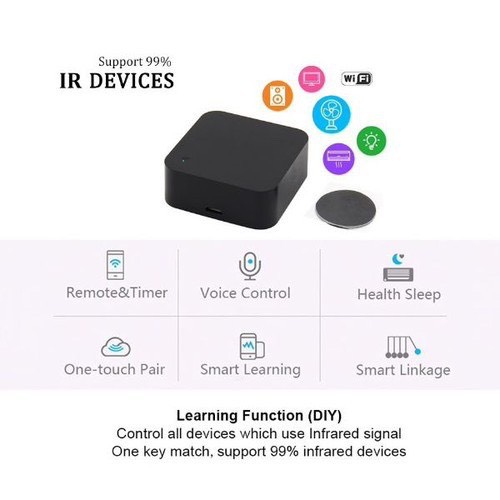 Bộ Điều Khiển Trung Tâm Hồng Ngoại S06. S09+ Nhiệt độ+ độ ẩm + Màn LCD  TUYA Hổ Trợ Tiếng Việt