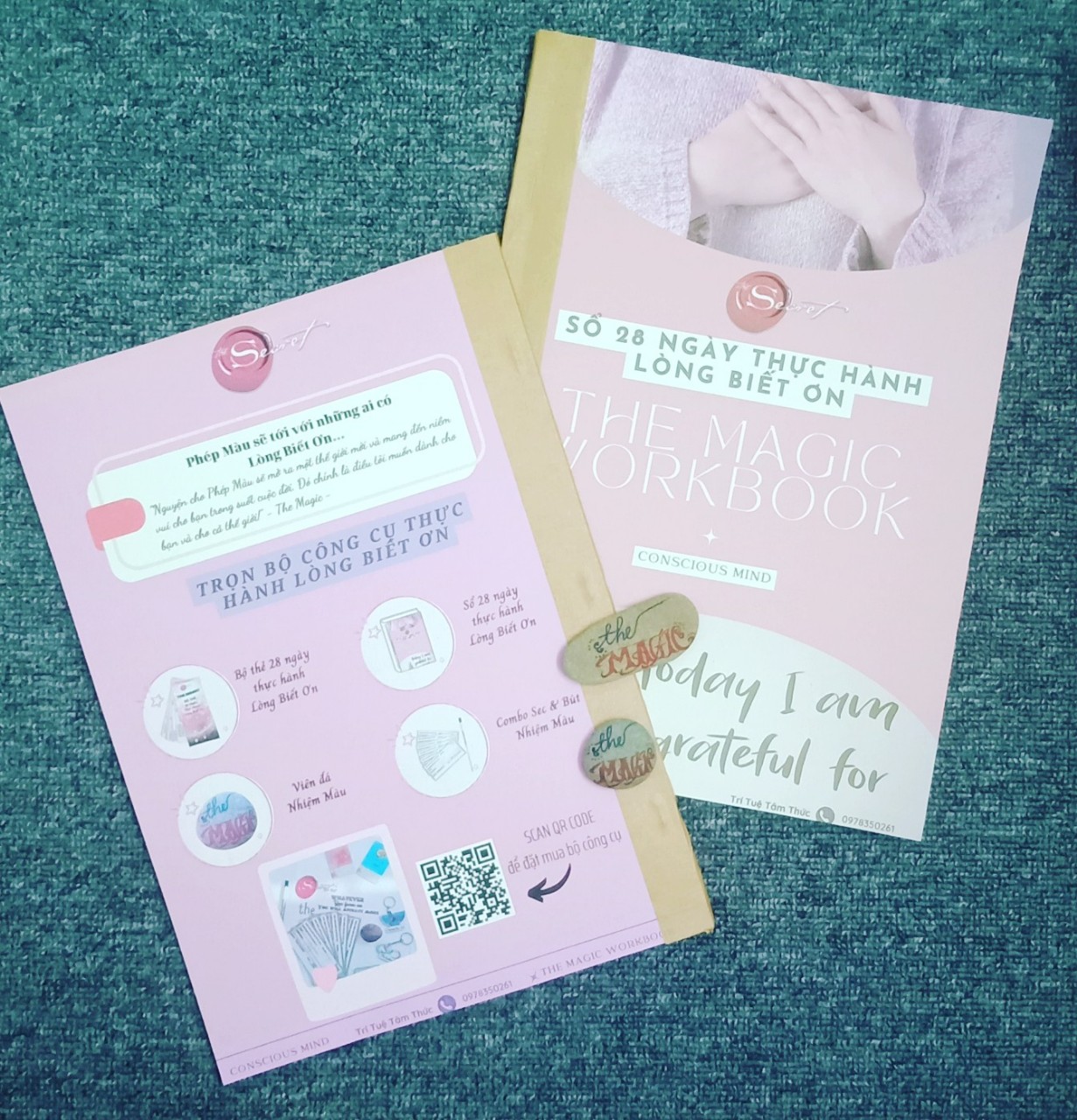 Sổ tay 28 ngày thực hành phép màu - lòng biết ơn - the magic workbook - sổ a4 68 trang