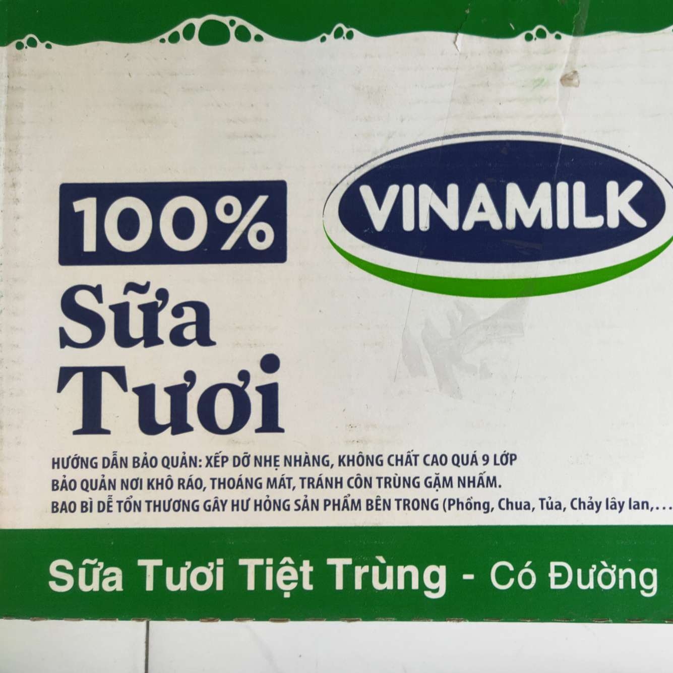 Sữa tươi Vinamilk 180ml