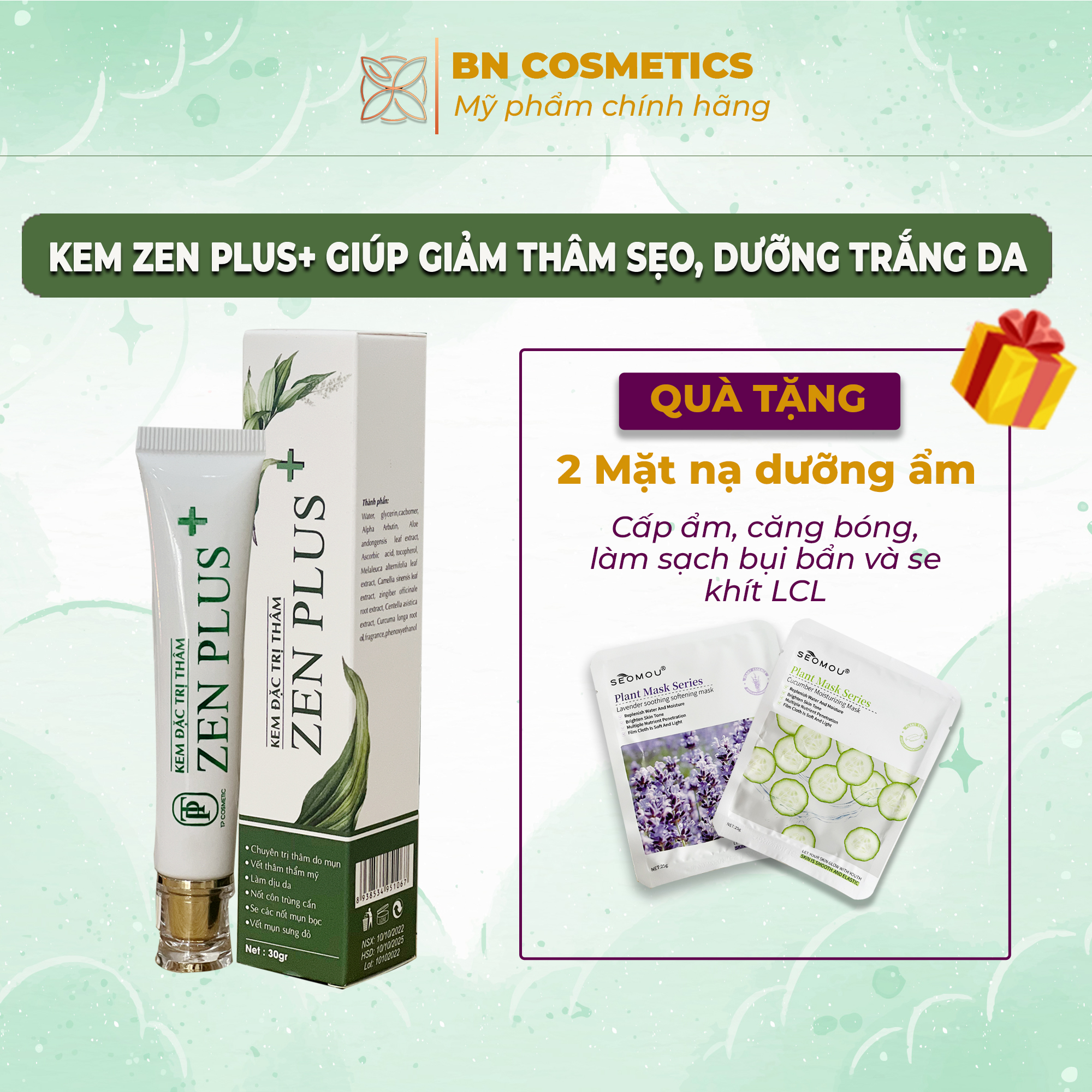 Kem ngừa thâm nám zen plus+