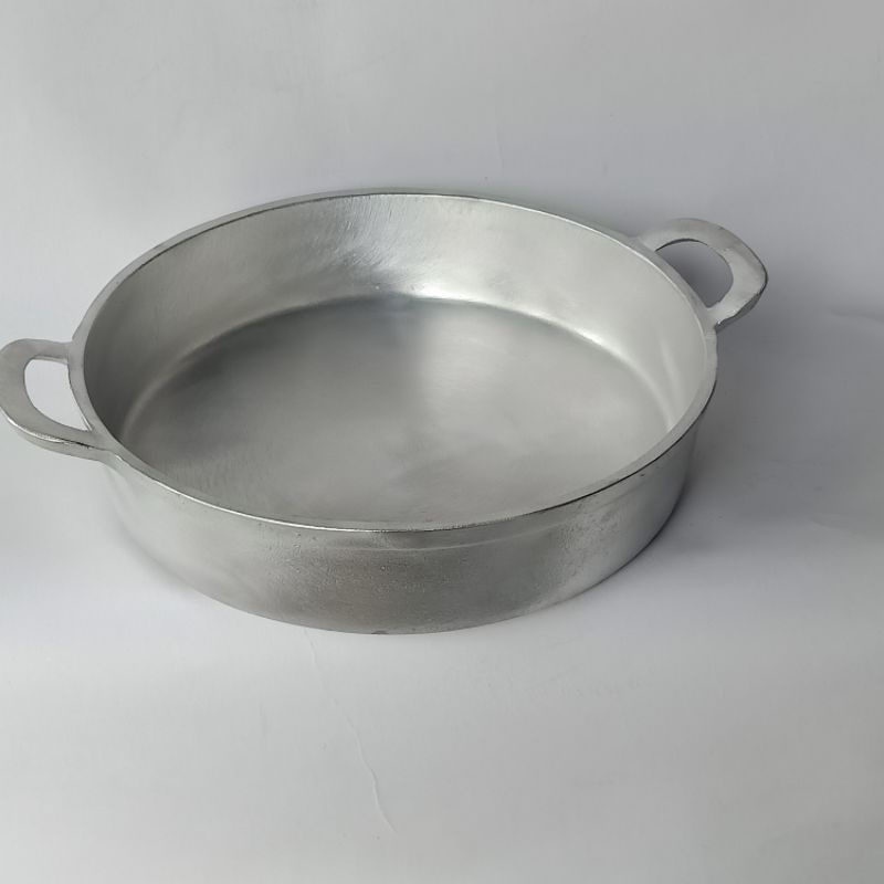Chảo gang đáy bằng đúc bằng thủ công mỹ nghệ đã được mai bóng đương kính26
