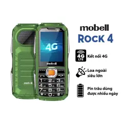 Điện thoại 4G Mobell Rock 4 loa to pin trâu Fullbox Bảo hành 12 tháng