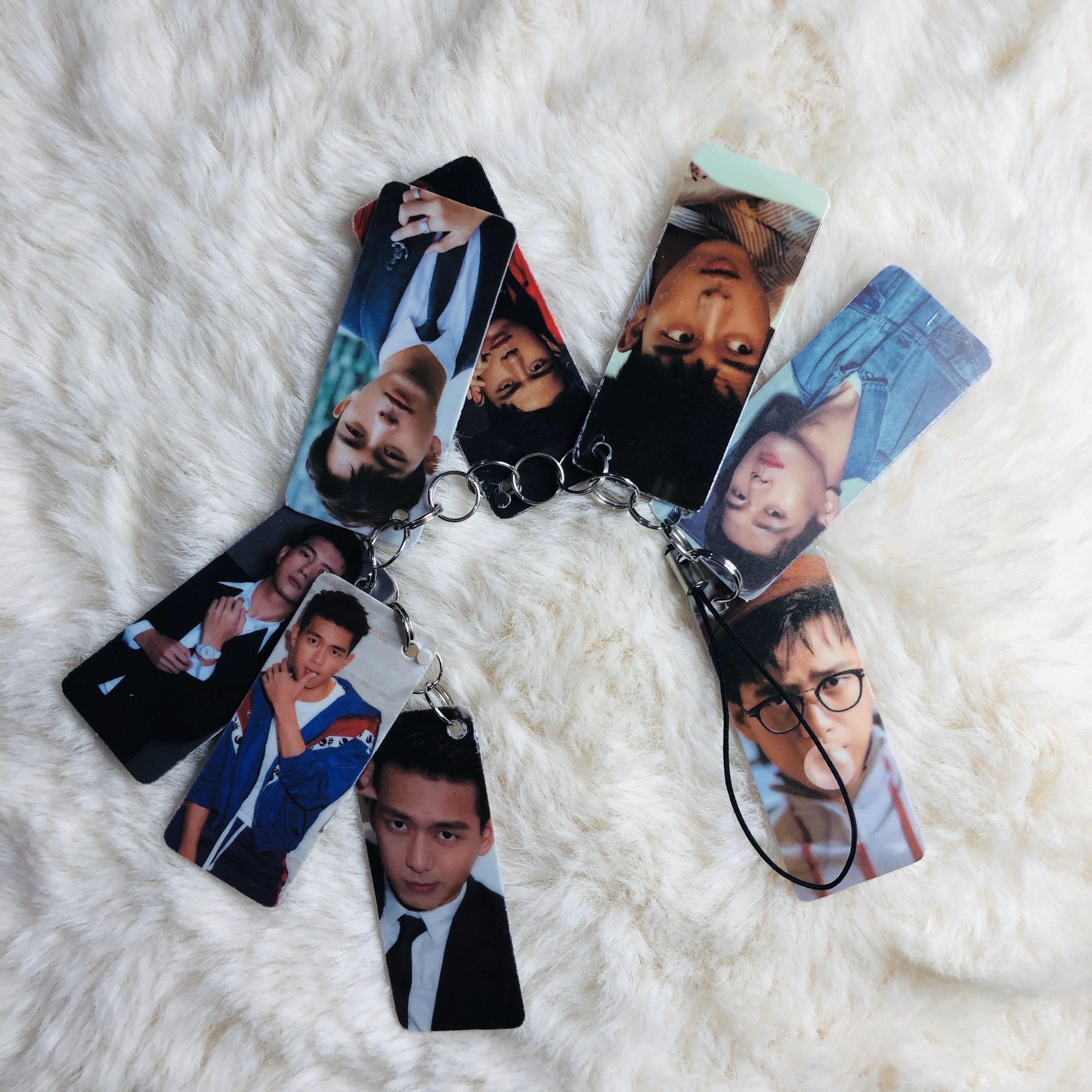 Móc khóa chùm Lý Hiện Cá Mực Hầm Mật in hình idols quà tặng xinh xắn dễ thương