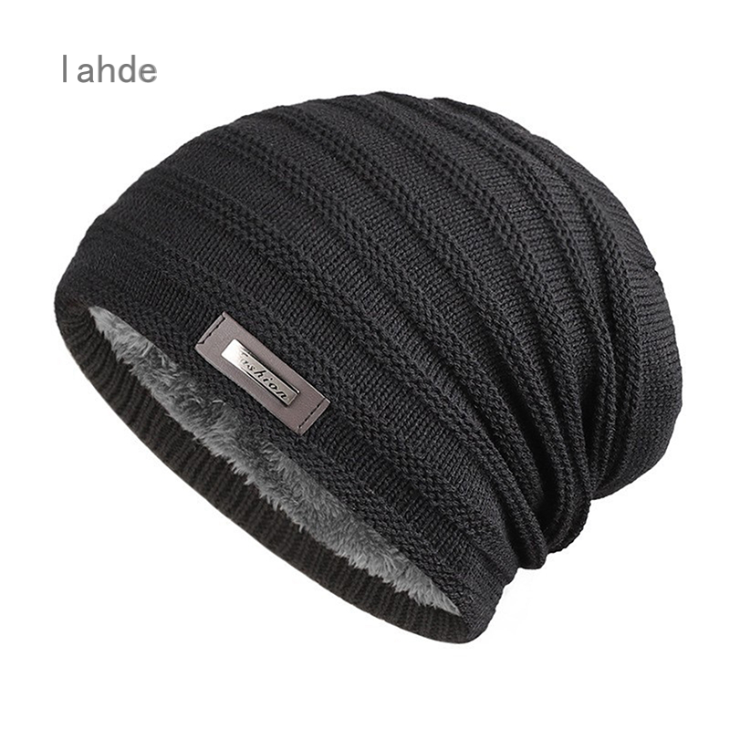 Lahde mũ len dệt kim ấm áp thời trang cho nam mũ len mùa đông mũ len hip hop mũ len cho nam
