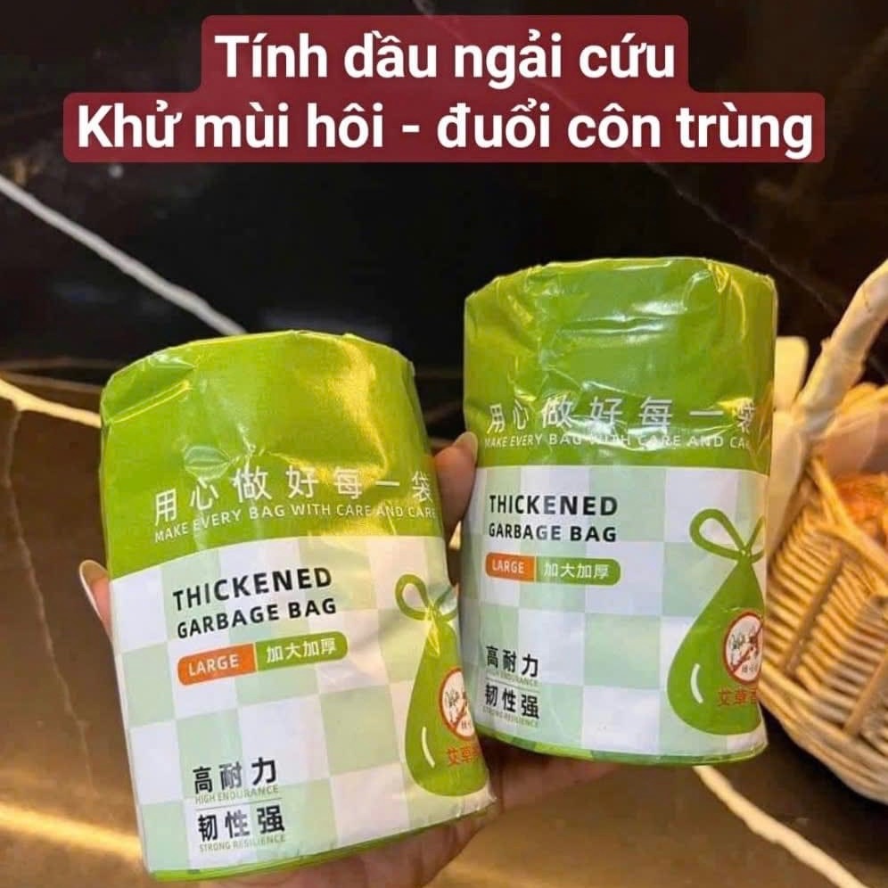 Túi đựng rác siêu dai xua đuổi ruồi muỗi và côn trùng, có dây rút siêu tiện lợi 45x45cm túi đựng rác hương ngải cứu túi đựng rác Minaier túi đựng rác hương lavender hương oải hương