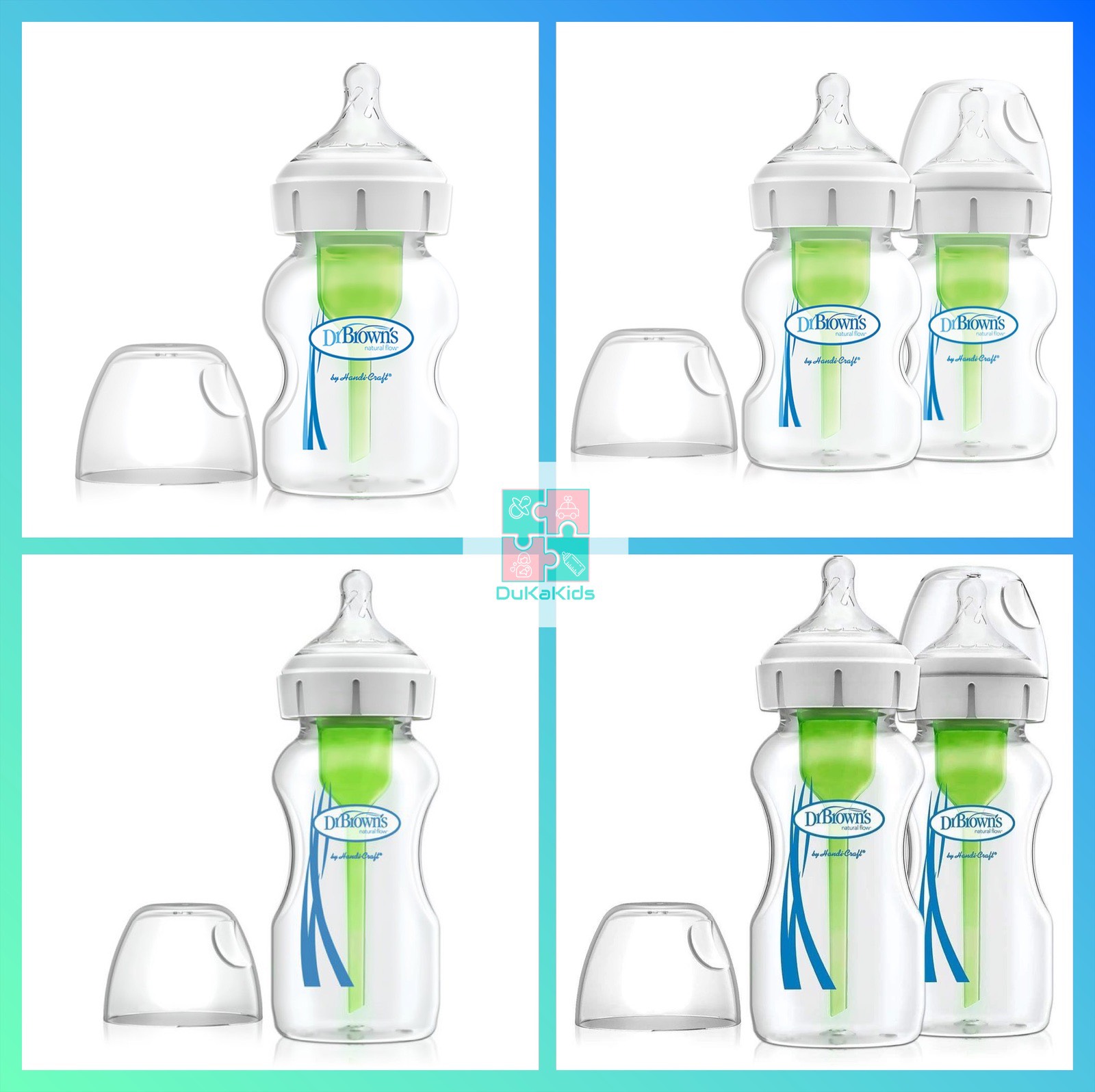 Bình sữa Dr Brown's Option Plus - Bình nhựa Cổ Rộng thế hệ mới dung tích 150ml - 270ml (Made in USA hàng nội địa Mỹ)