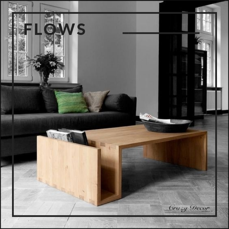 Bàn trà/bàn sofa gỗ công nghiệp Flows 100*50*45cm