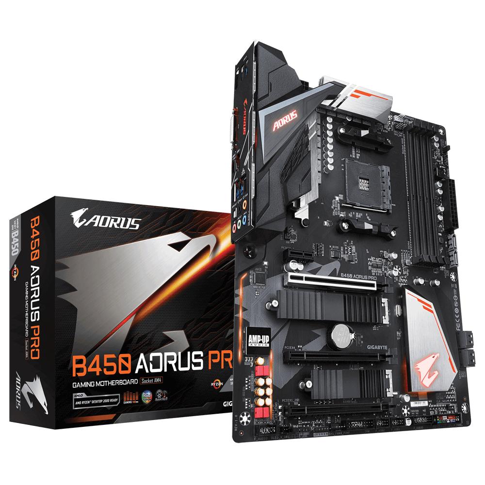 Mainboard gigabyte b450 aorus - m