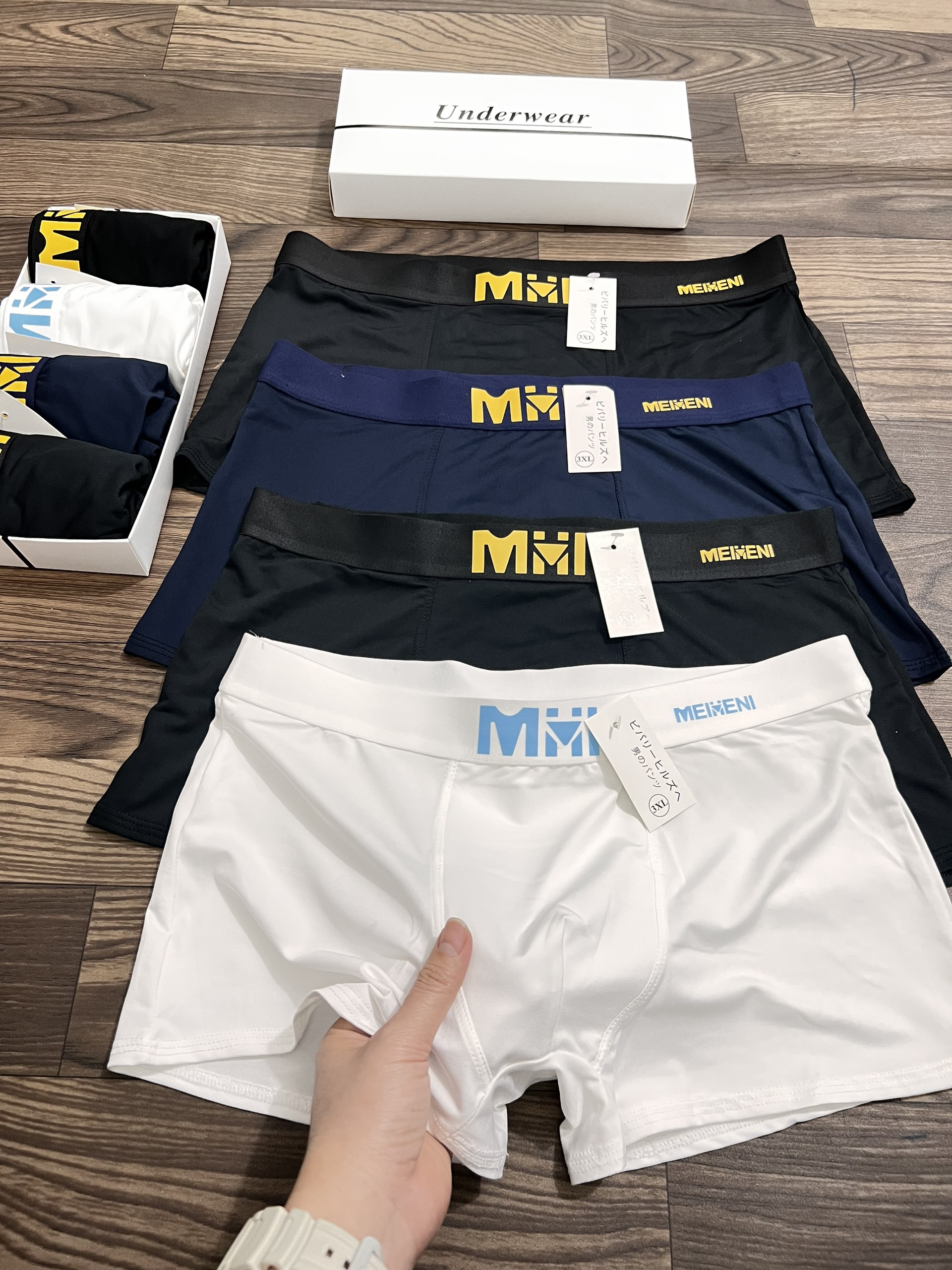 Combo 5 chiếc quần lót nam thun lạnh mềm mát co giãn 4 chiều có size từ 45-90kg
