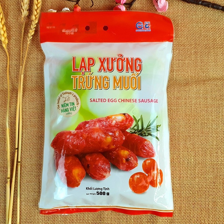 [Mai Quế Lộ] Lạp xưởng Trứng Muối Tân Huê Viên cao cấp 500g-Xuc xich lương khô bách hoá online uy tín đồ ăn vặt quà tặng têt