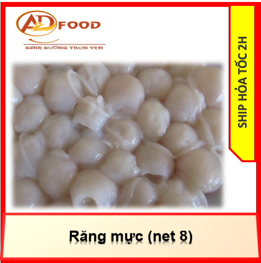 500gr răng mực net 8 tươi ngon , bổ rẻ (  500gr rã đông còn 300gr)