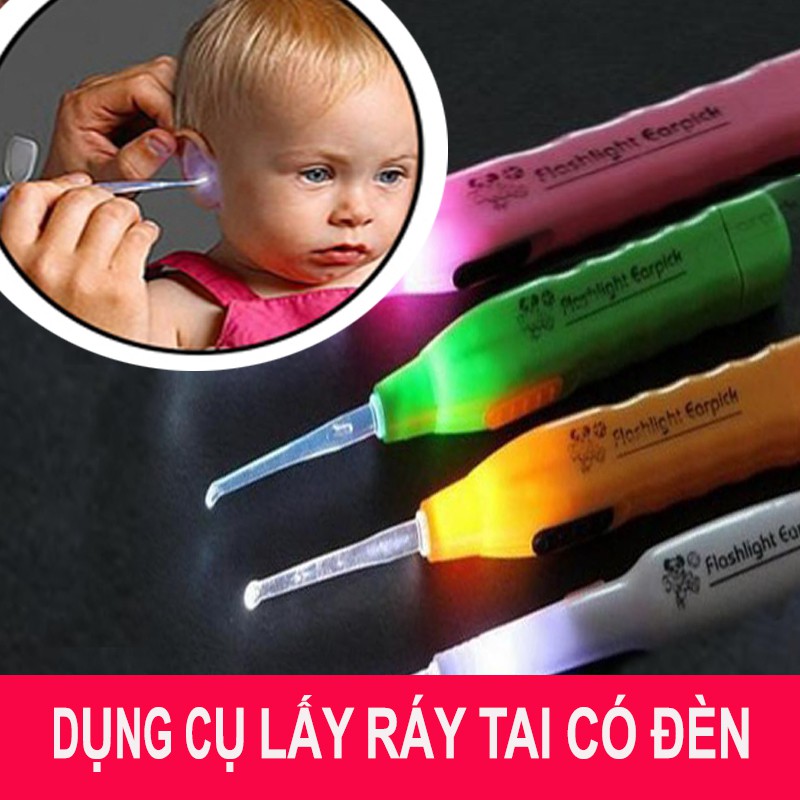 (HÀNG HOT) Dụng cụ lấy Ráy Tai Có Đèn Pin cao Cấp - Sử dụng dễ dàng an toàn cho mọi ngưòi, Đảm bảo vệ sinh sạch sẽ cho đôi tai của bạn 2