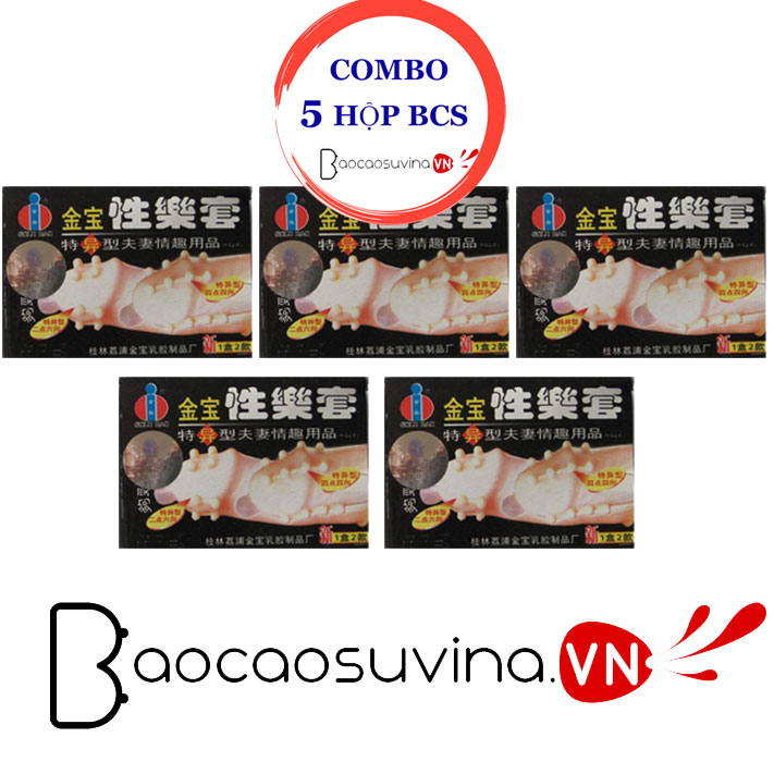 HCM 10 cai  Combo 5 hop Bao cao su sieu gai azo GoldBi