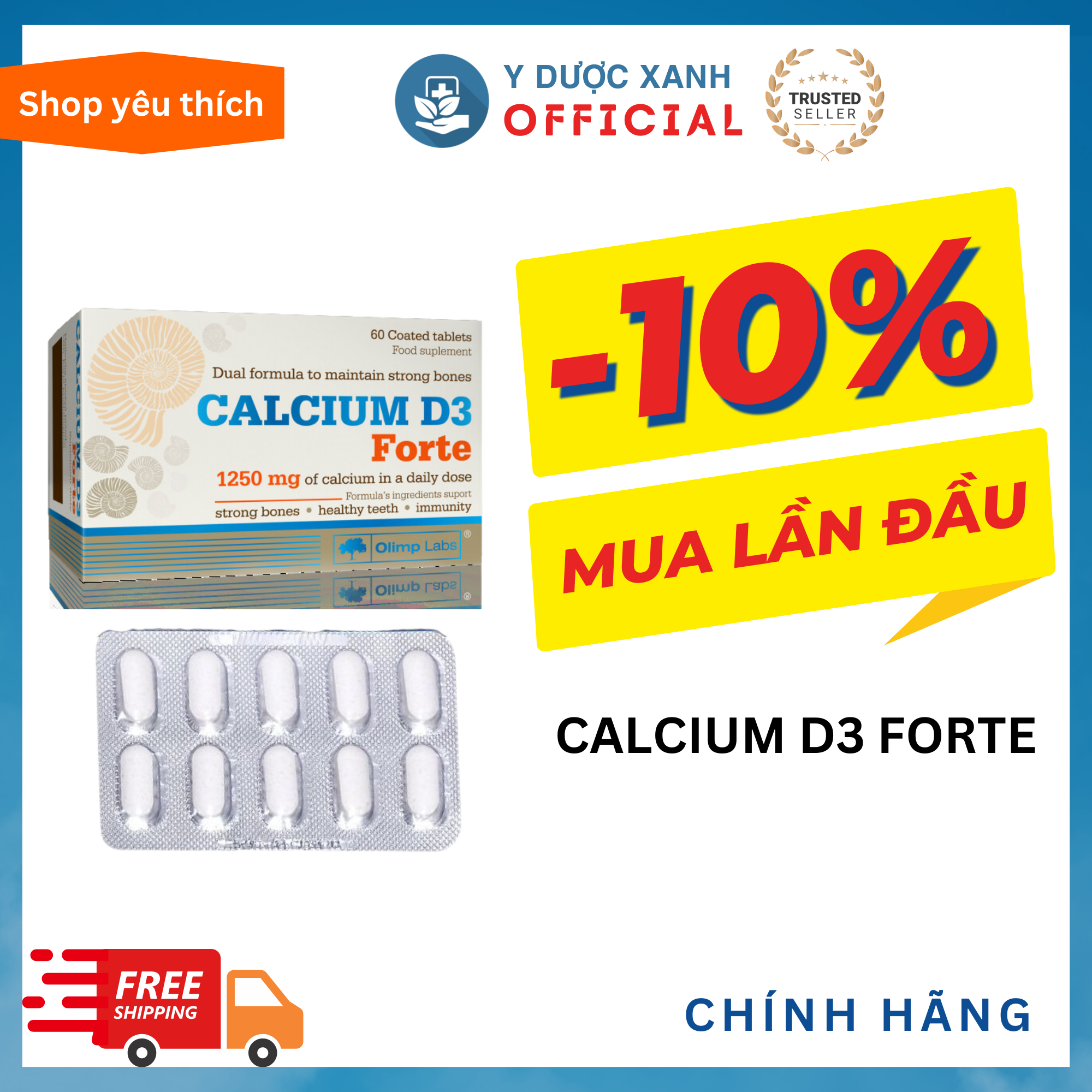 Company Products CALCIUM D3 FORTE, 60 tablets, Calcium for pregnant women