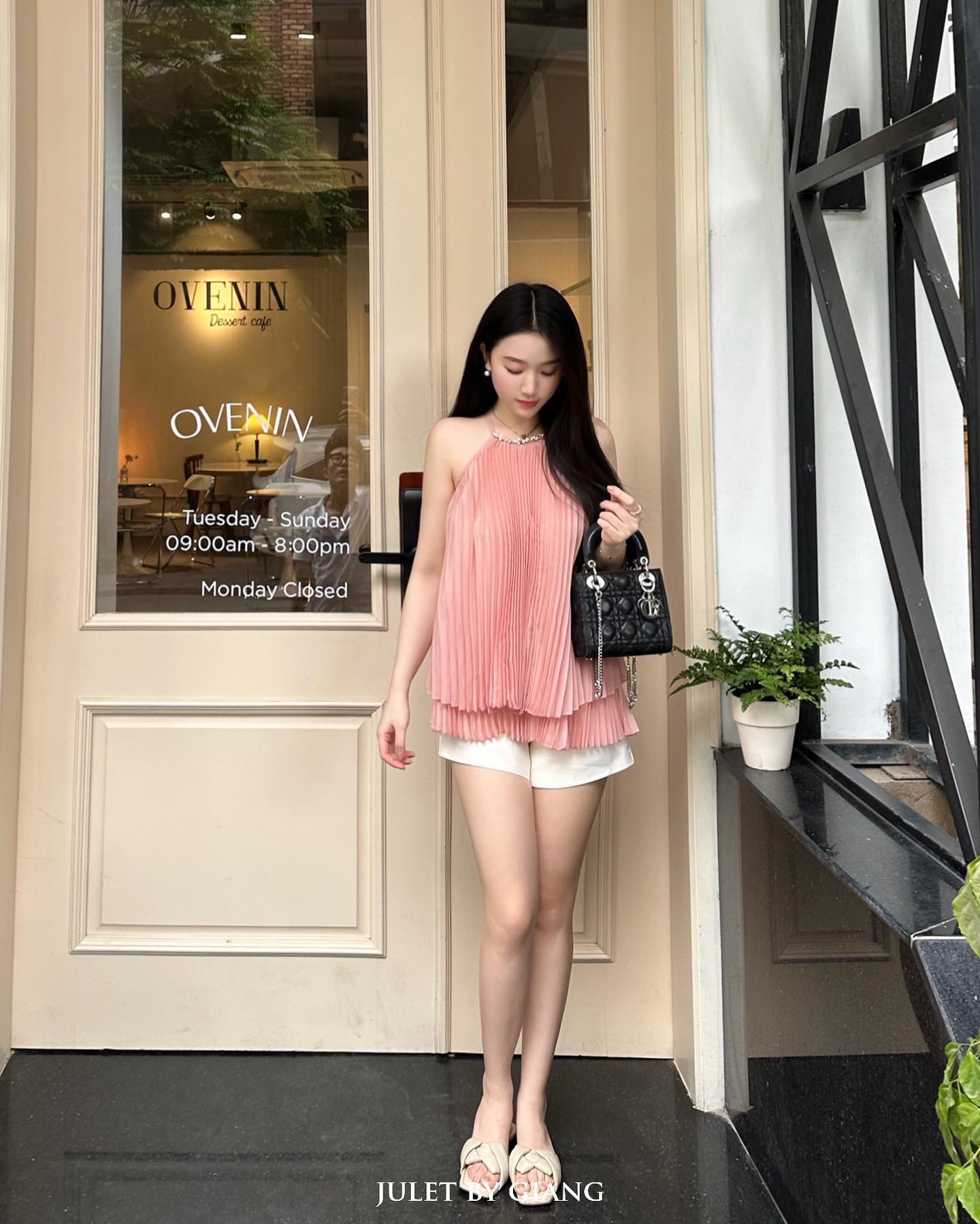 Áo dập ly hồng tách lẻ set- size s/m/l- hàng chính hãng- juletbygiang