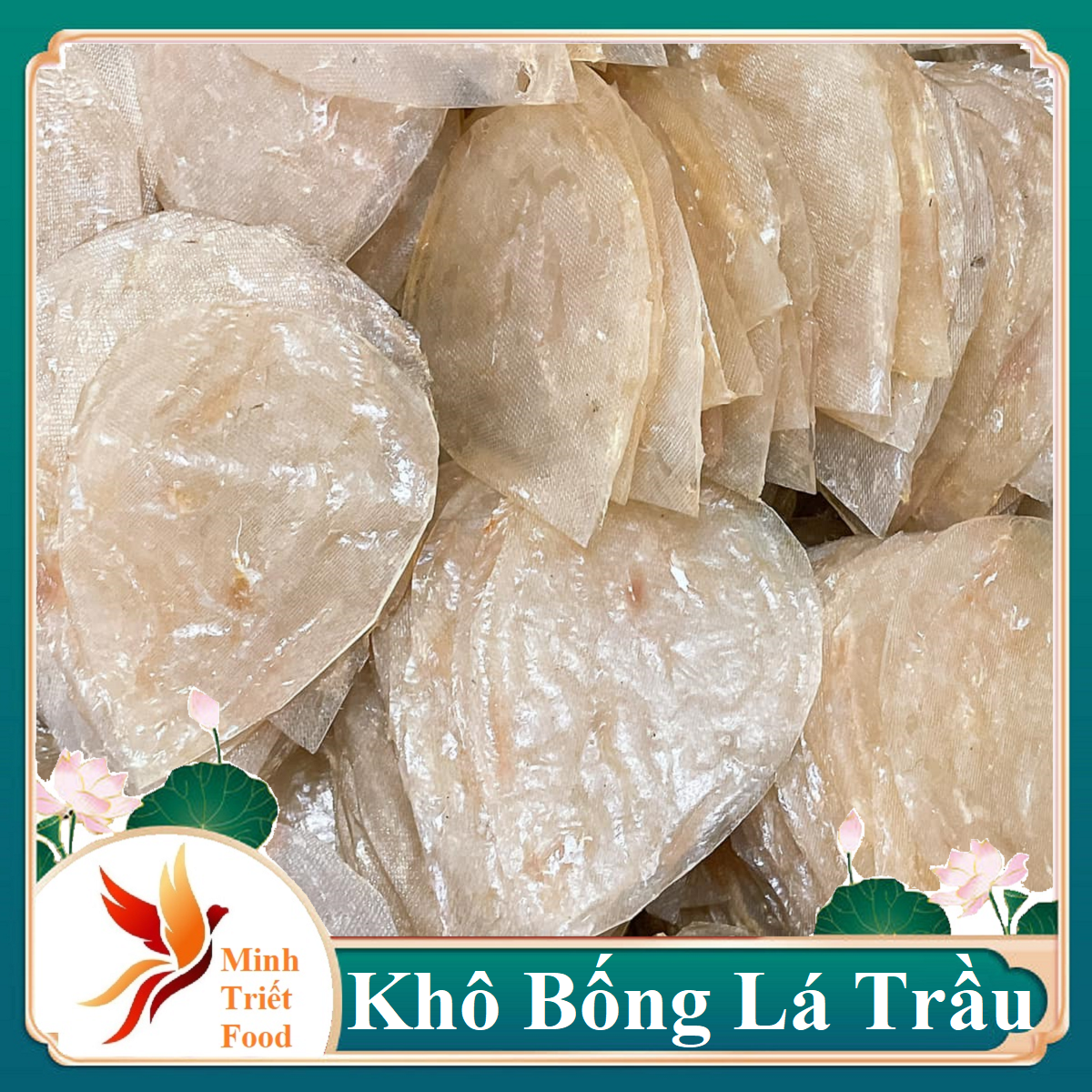 Khô cá bóng lá trầu đẹp mới từ cá bóng sữa tươi sống nguyên chất- đặc sản minh triết
